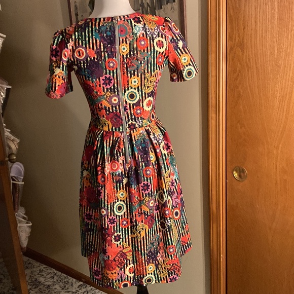 Unicorn stripe and floral Sm amelia dress Lularoe - Picture 5 of 5
